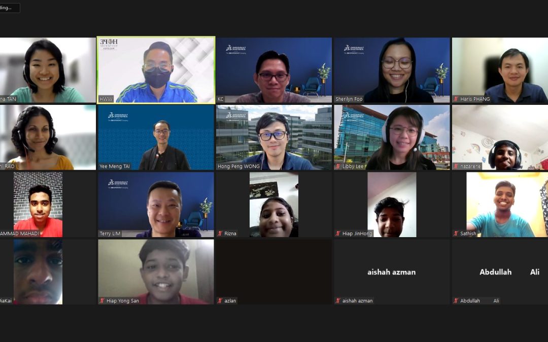Volunteers from 3Ds mentor young minds in Online Presentation Workshop